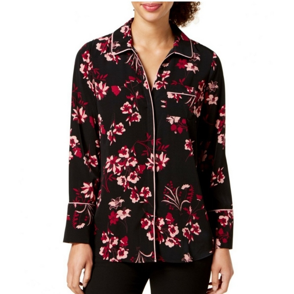 Alfani Floral Button-Down Top in XL